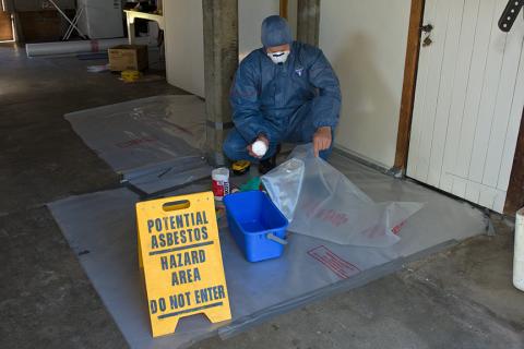 Asbestos abatement professionals